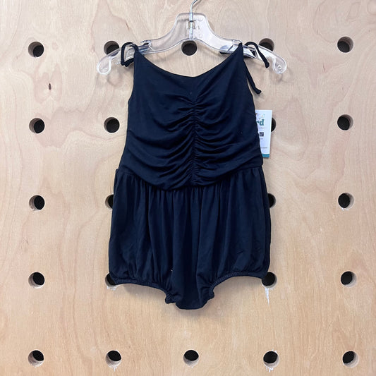 Black Bamboo Bubble Romper