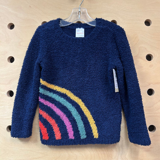 Blue Boucle Rainbow Sweater