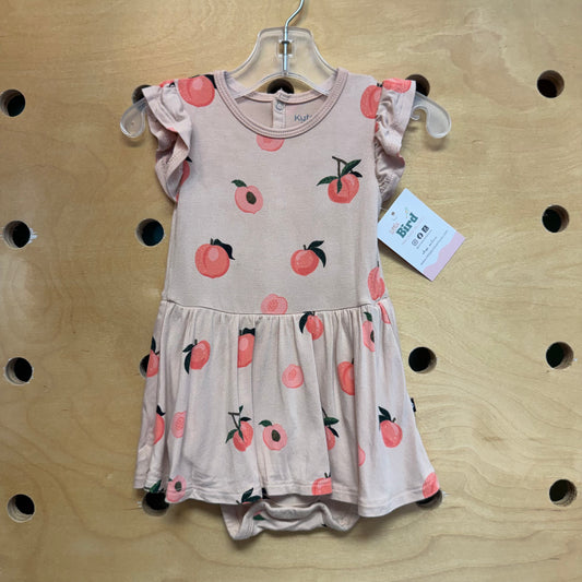 Cream Peaches Bamboo Romper