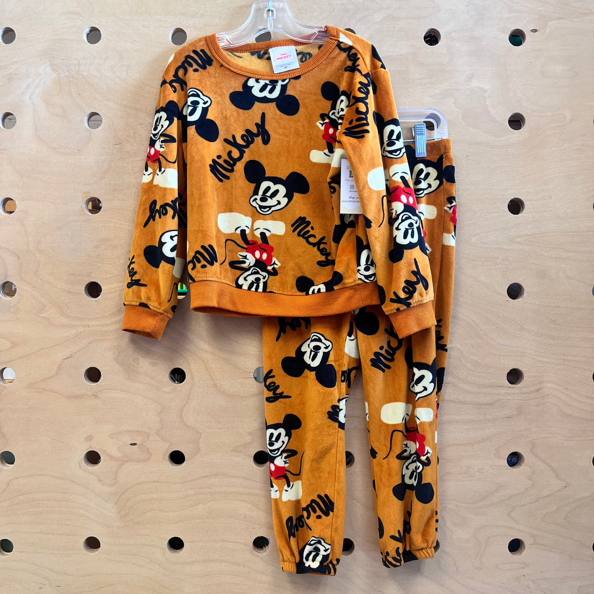 Caramel Soft Mickey Pajamas