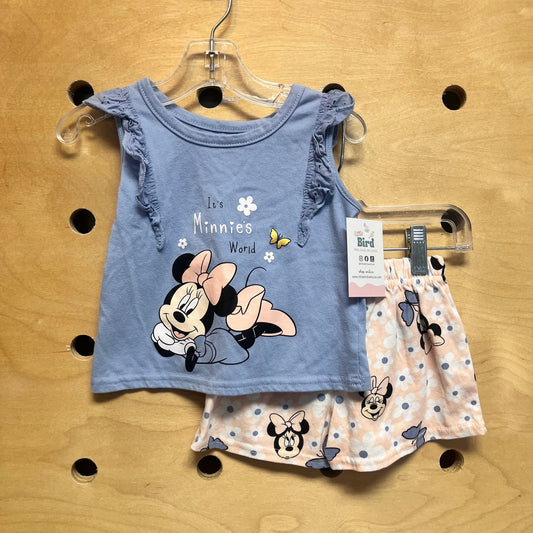 Blue/Pink 'Its Minnies World' Outfit