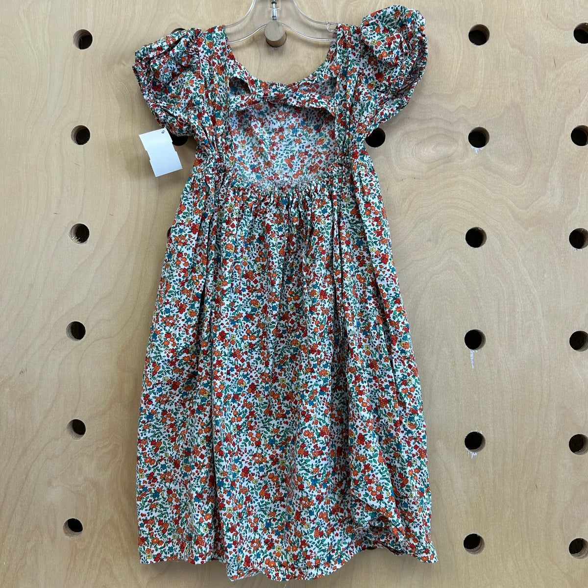 White Fall Floral Dress
