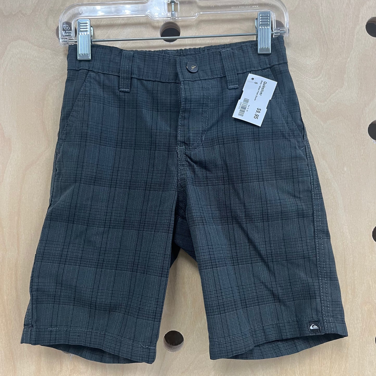 Grey+Black Plaid Shorts