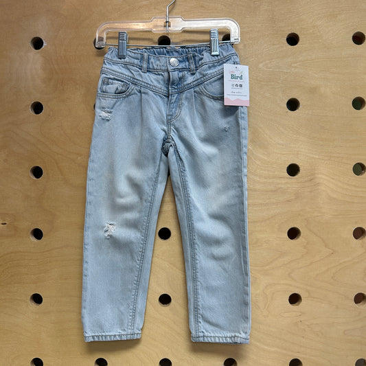 Light Wash 'Mom Jean' Denim Pants