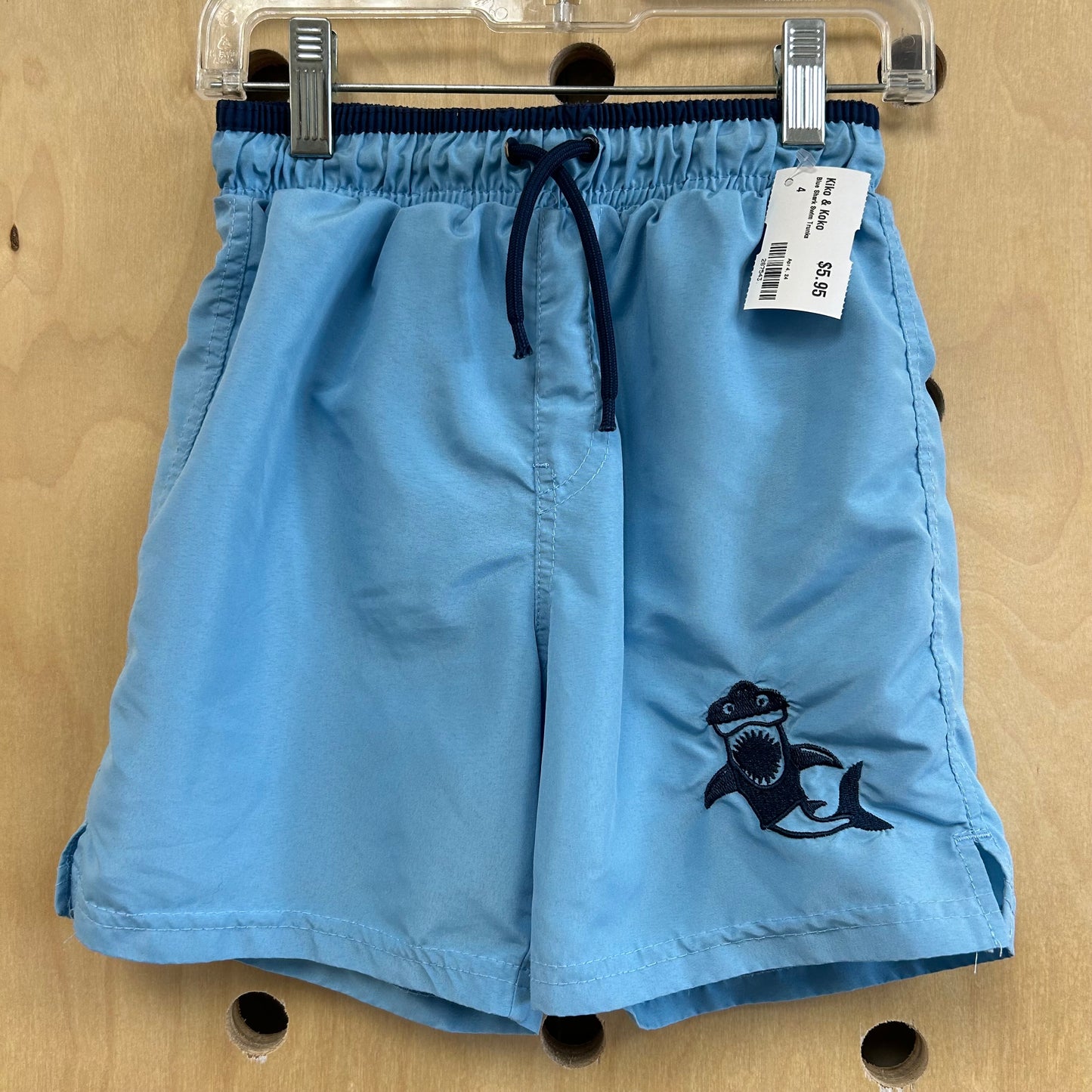 Blue Shark Swim Trunks