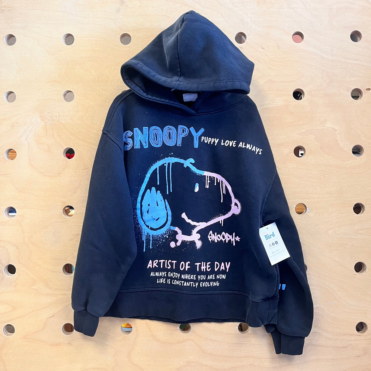 Black Snoopy Puppy Love Hoodie
