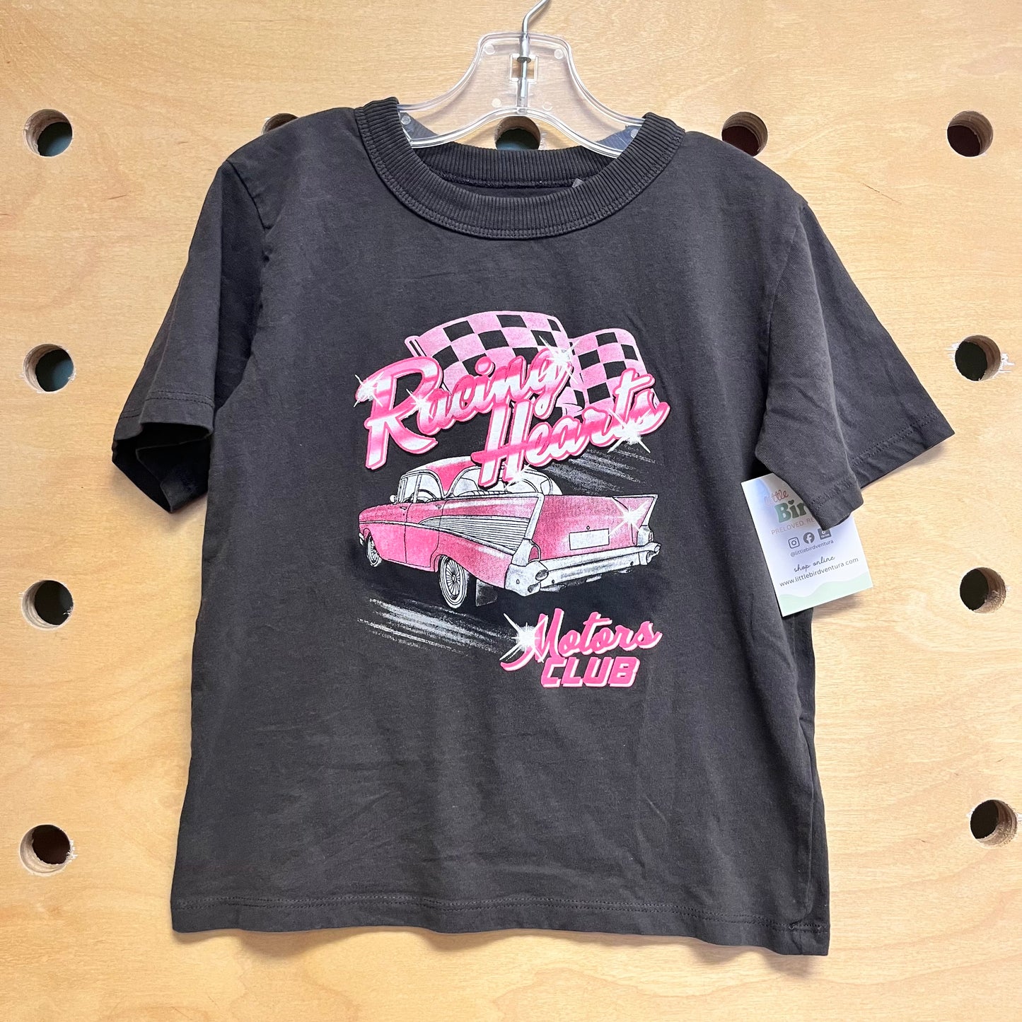 Grey Racing Heart Tee