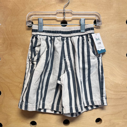 Teal/White Striped Shorts