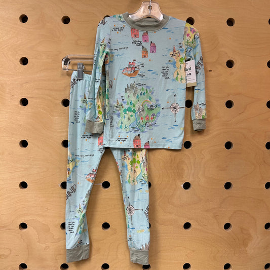 Blue Peter Pan Scene Bamboo PJ's