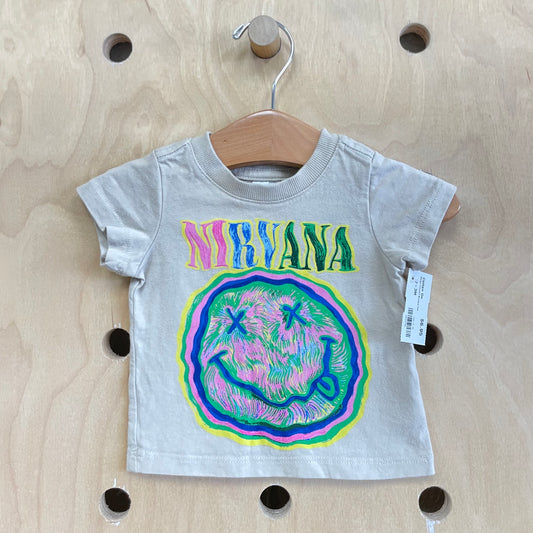 Beige Colorful Nirvana Tee
