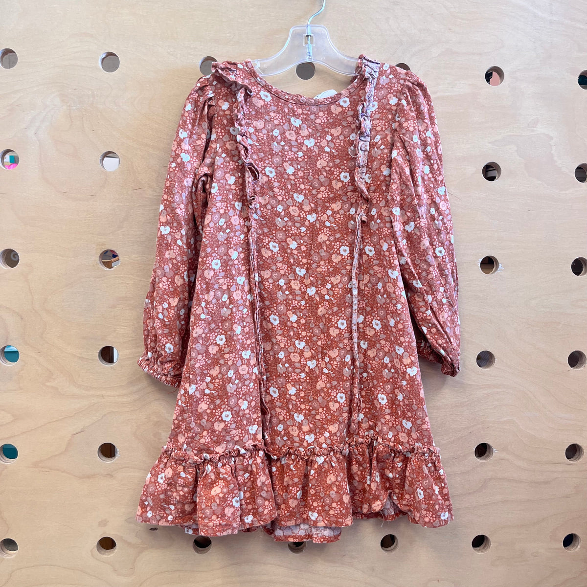 Brown Floral Dress