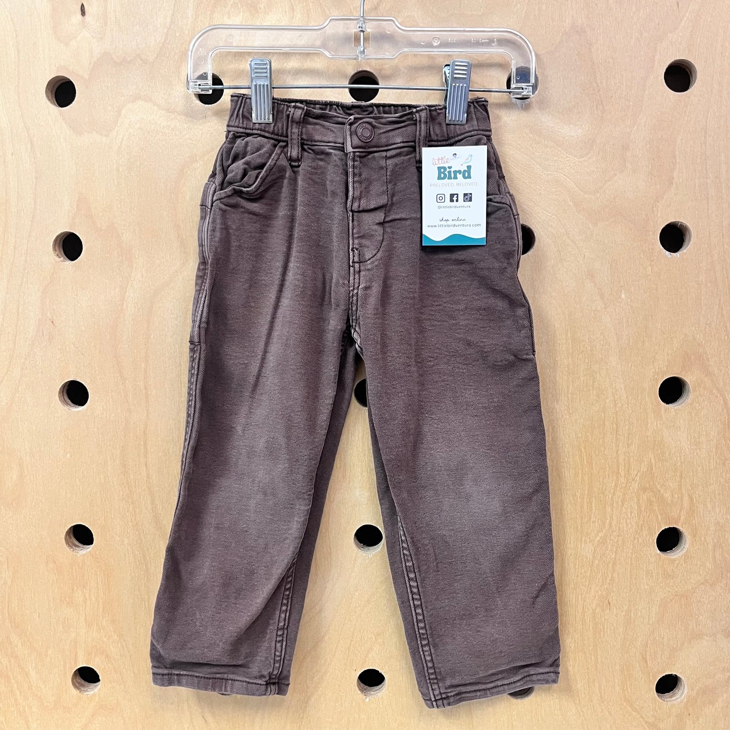 Brown Pull On Denim