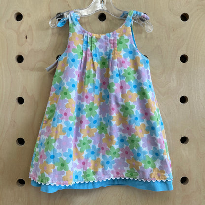 Blue Floral Reversible Dress