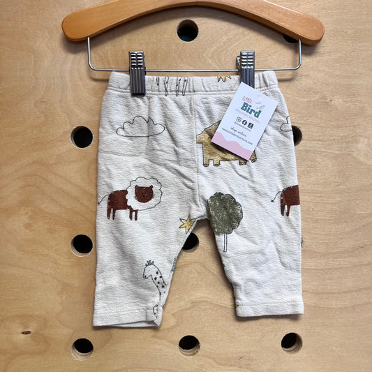 Beige Safari Textured Pants