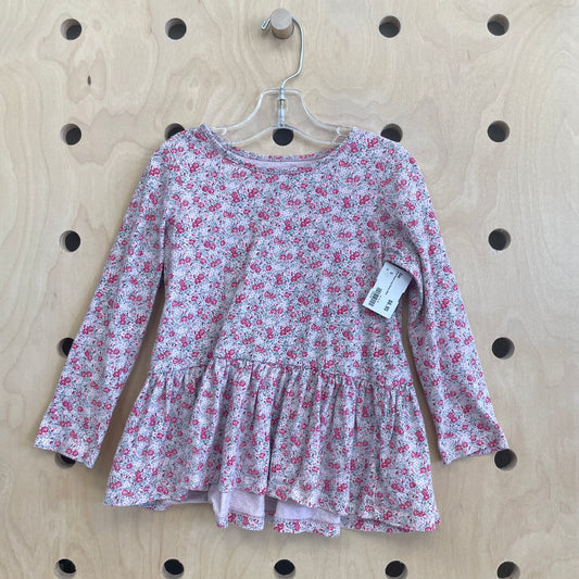 Pink Floral Long Sleeve Shirt