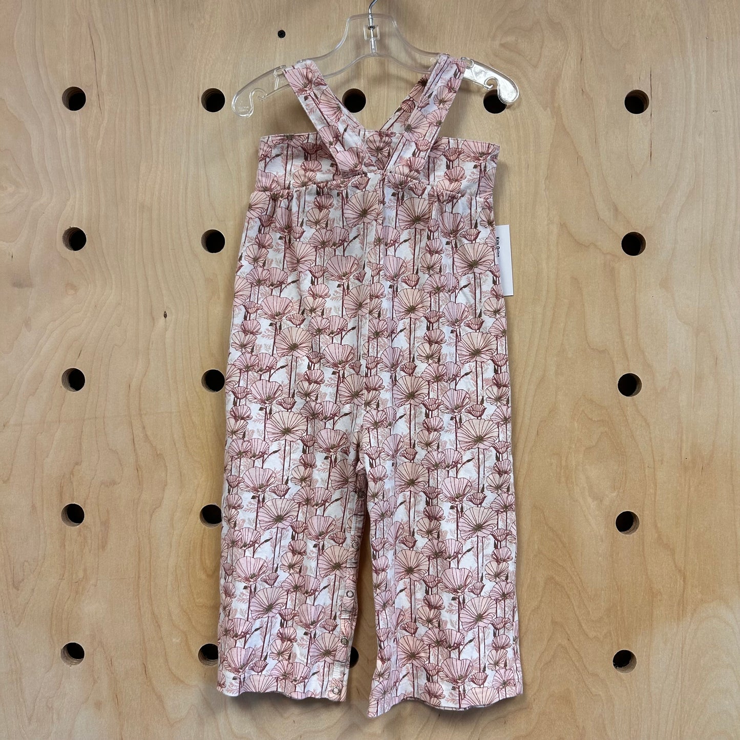 Organic Pink Floral Romper