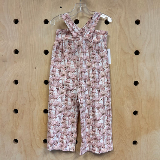 Organic Pink Floral Romper