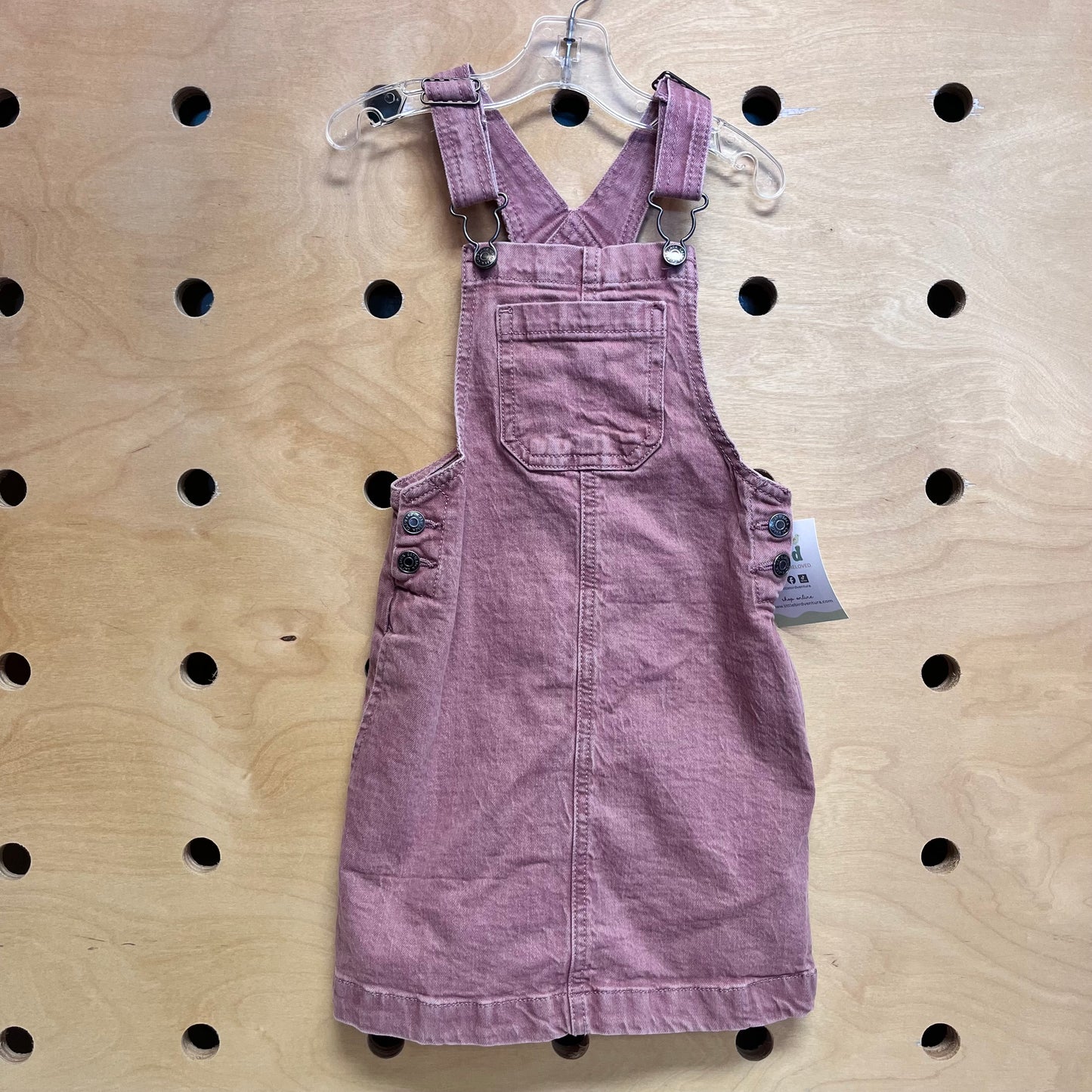 Mauve Denim Jumper Dress