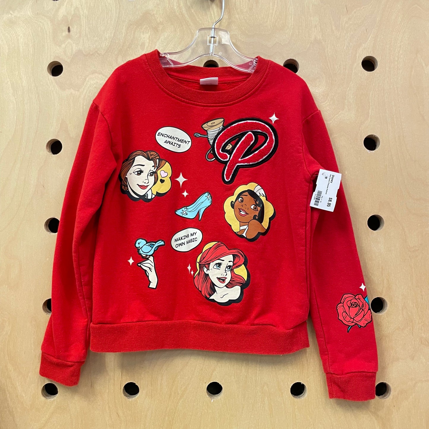 Red Comic Princess Pullover