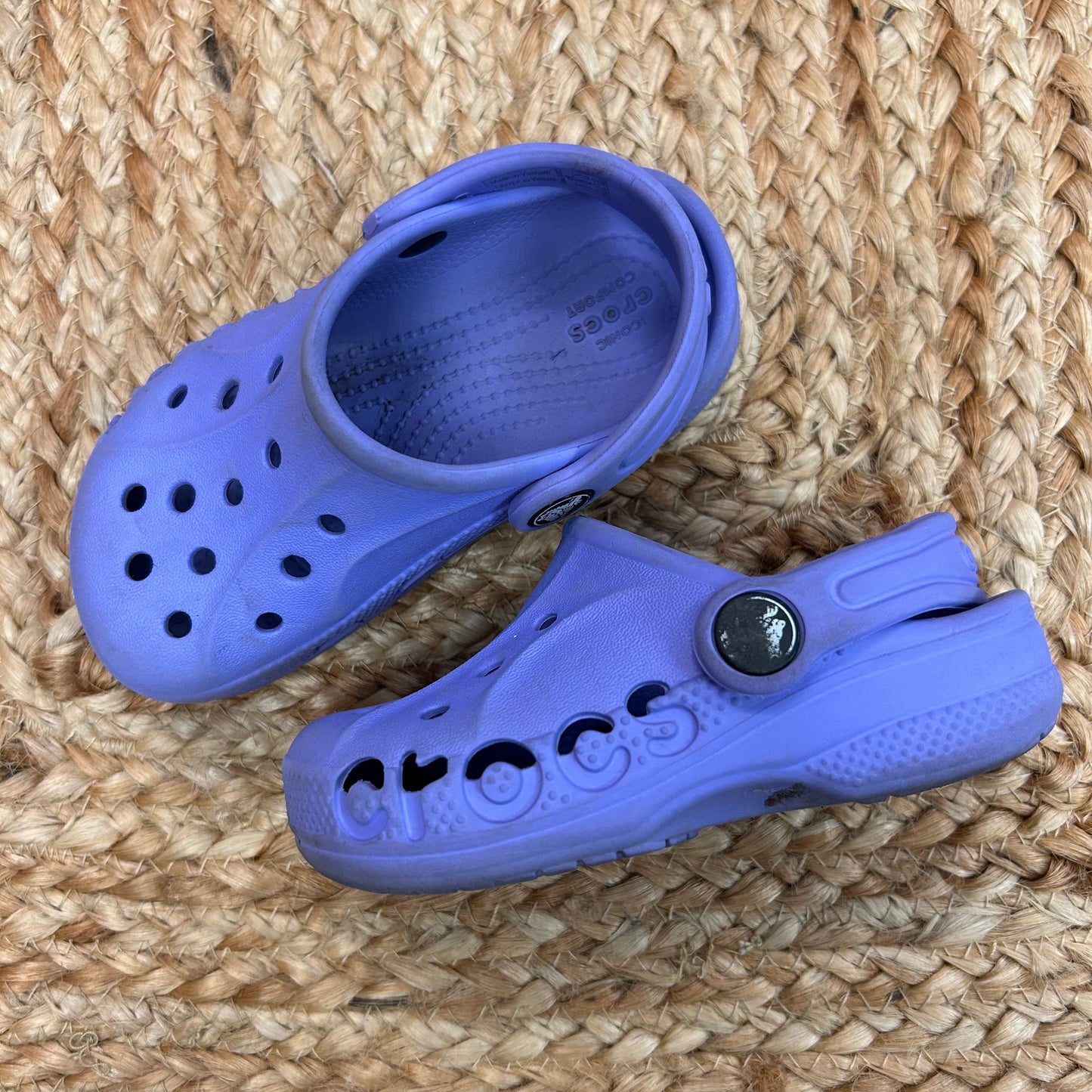 Lilac Perforated Slip-On Shoes