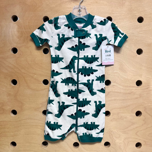 Organic Cream & Green Dinos Zippy
