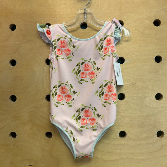 Pink Floral Swimsuit