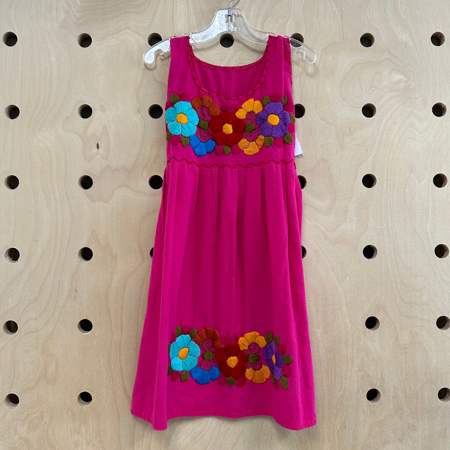 Pink Embroidered Dress