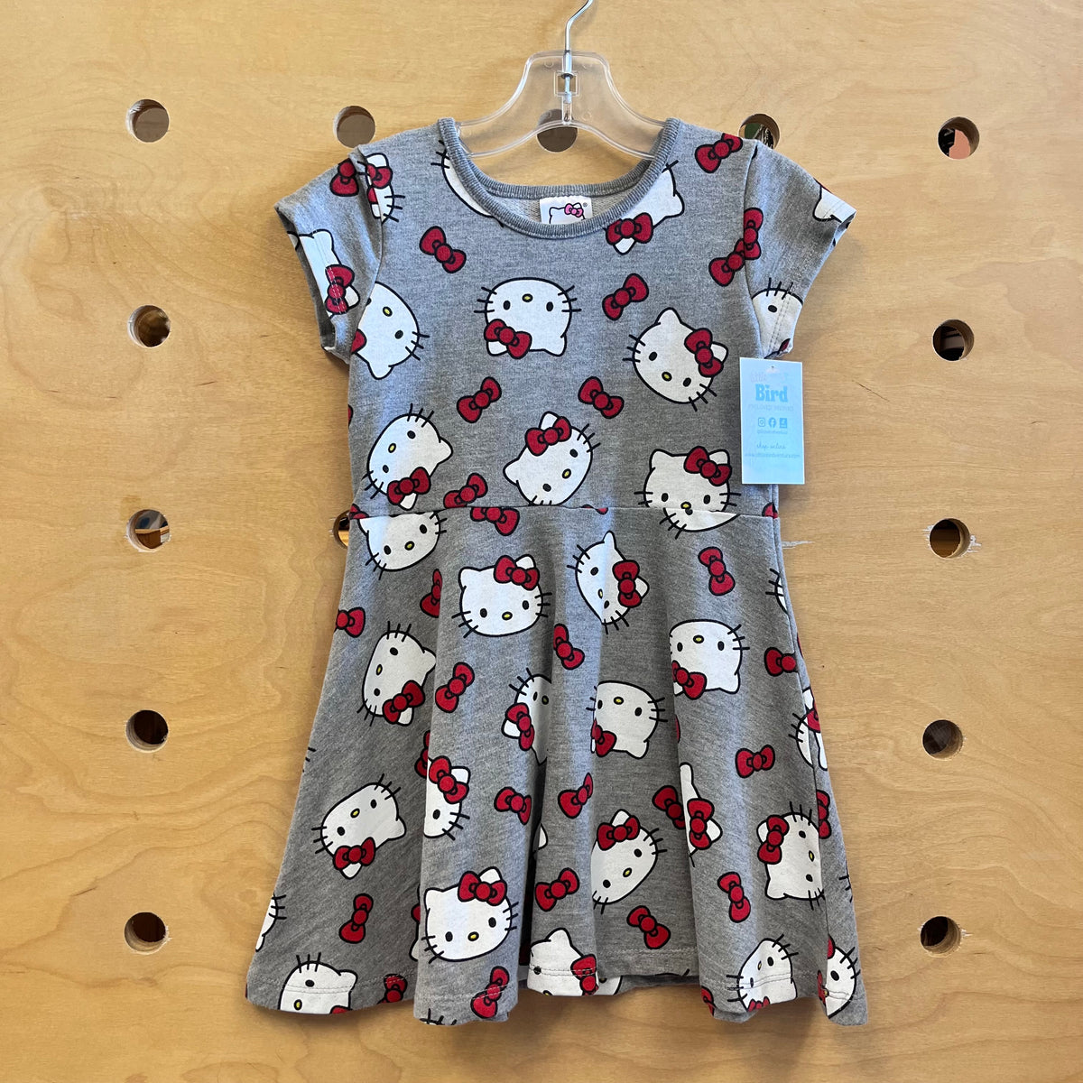 Grey All Over Print Hello Kitty Dress