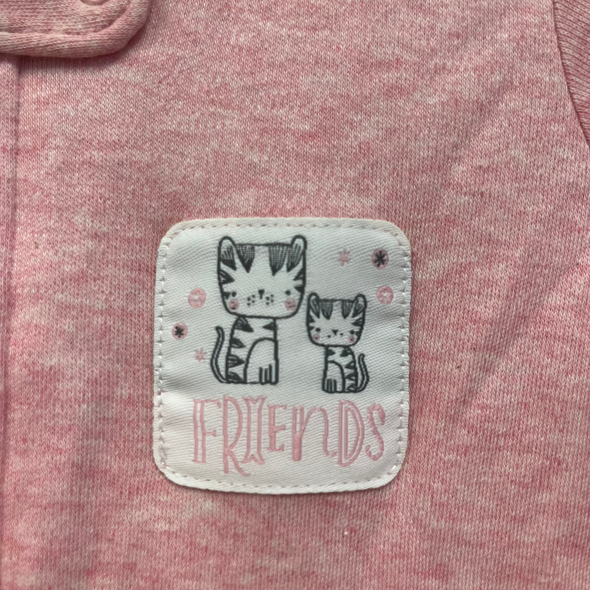 Pink Heathered Friends Bodysuit NEW!