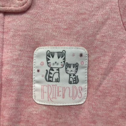 Pink Heathered Friends Bodysuit NEW!