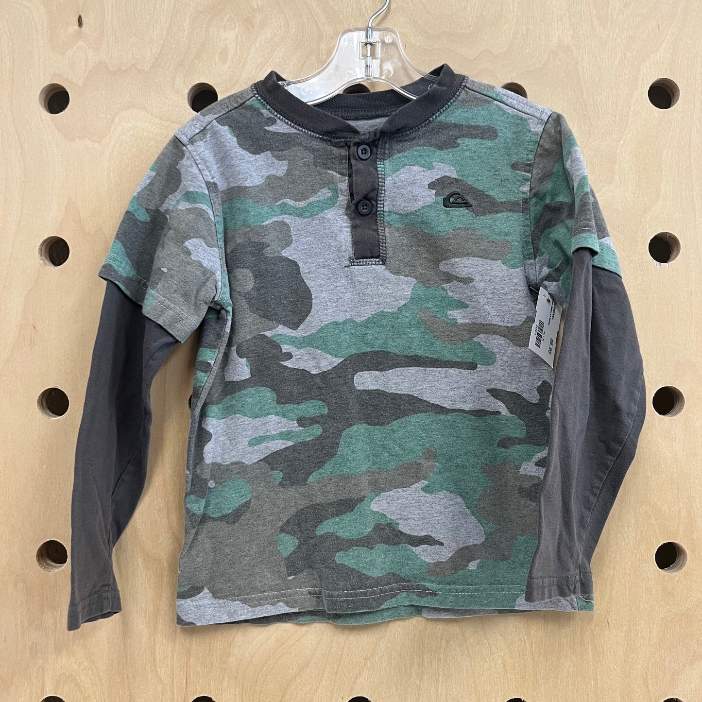 Green Camo LS Henley