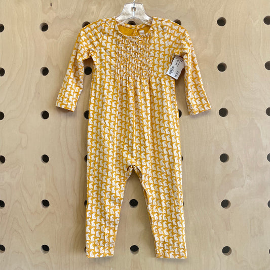 Yellow Bunny Romper