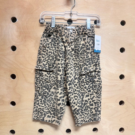 Brown/Black Animal Print Cargo Pants