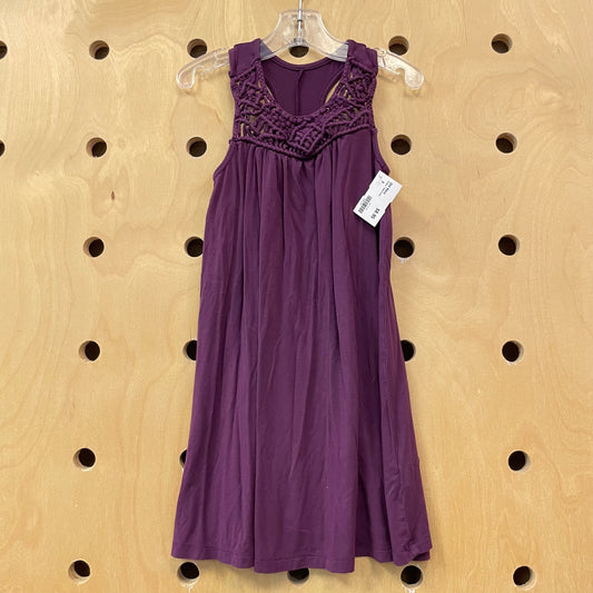 Purple T Back Dress