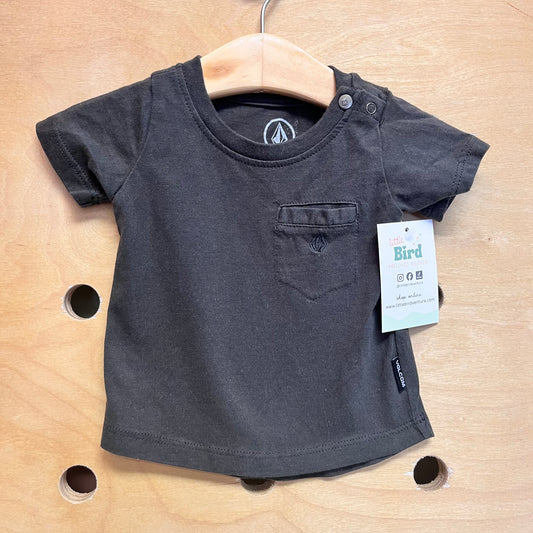 Dark Grey Pocket Tee