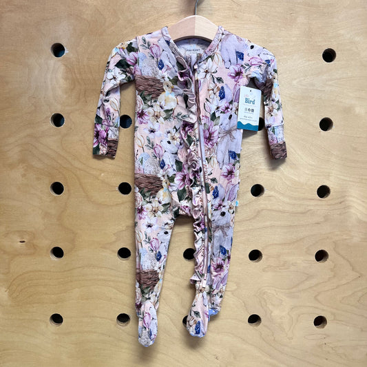 Floral Bunnies & Ducks Bamboo Footies