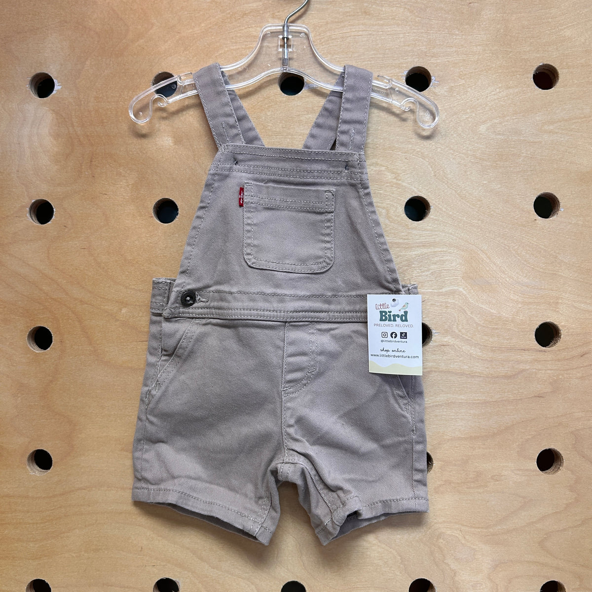 Tan Denim Shortalls