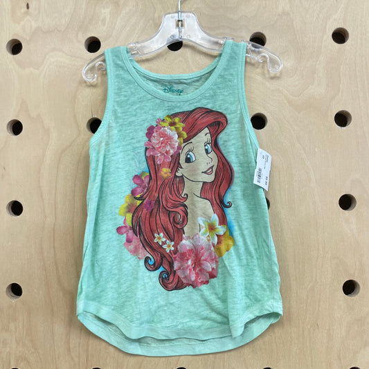 Teal Ariel Burnout Tank