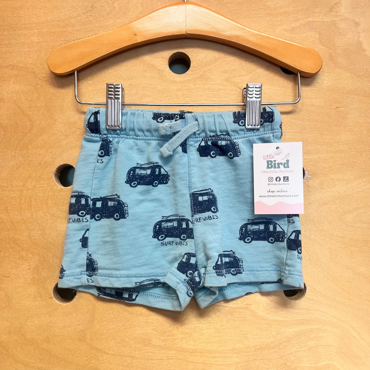 Blue 'Surf Vibes' Shorts
