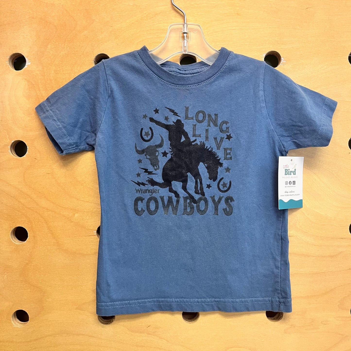 Blue 'Long Live Cowboys' Tee