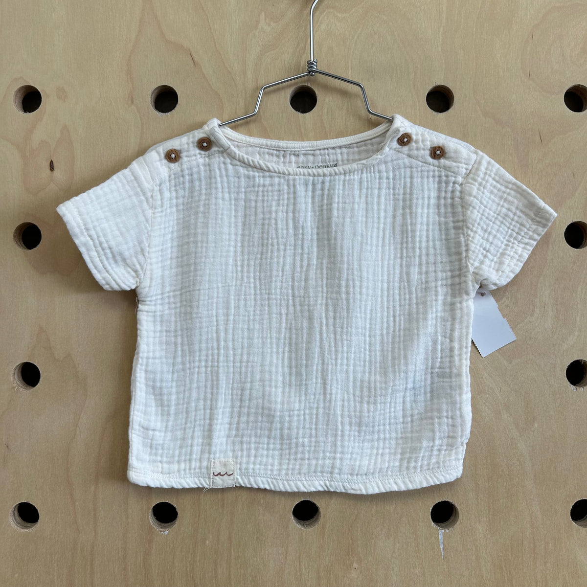 Cream Muslin Top