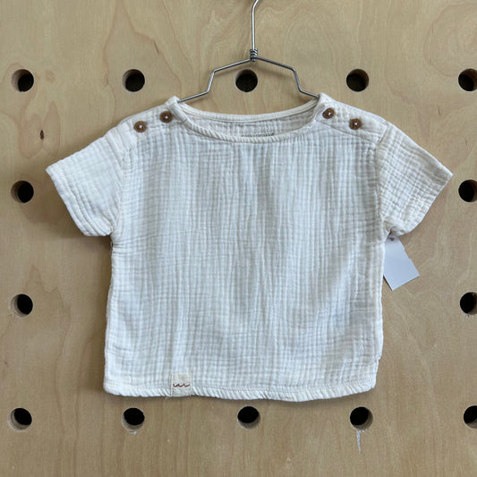 Cream Muslin Top