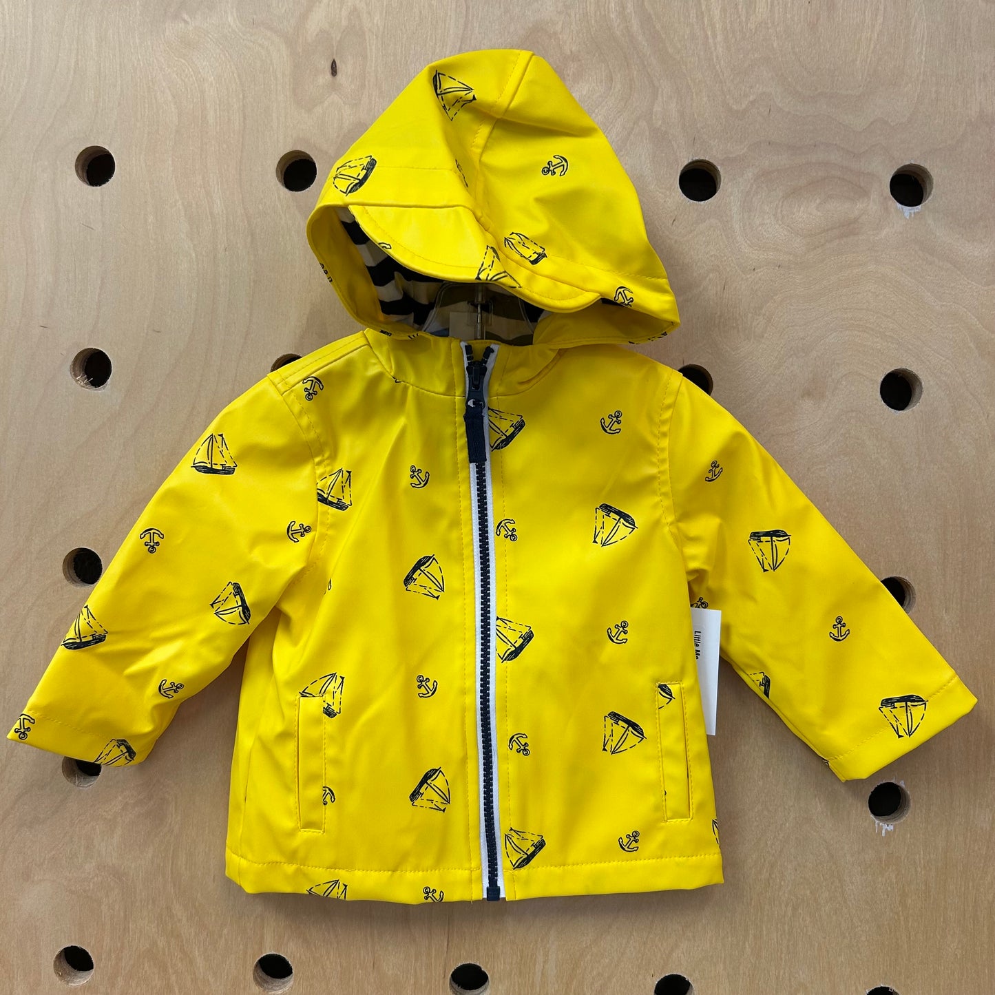 Yellow Sail Boats Rain Jacket NEW!