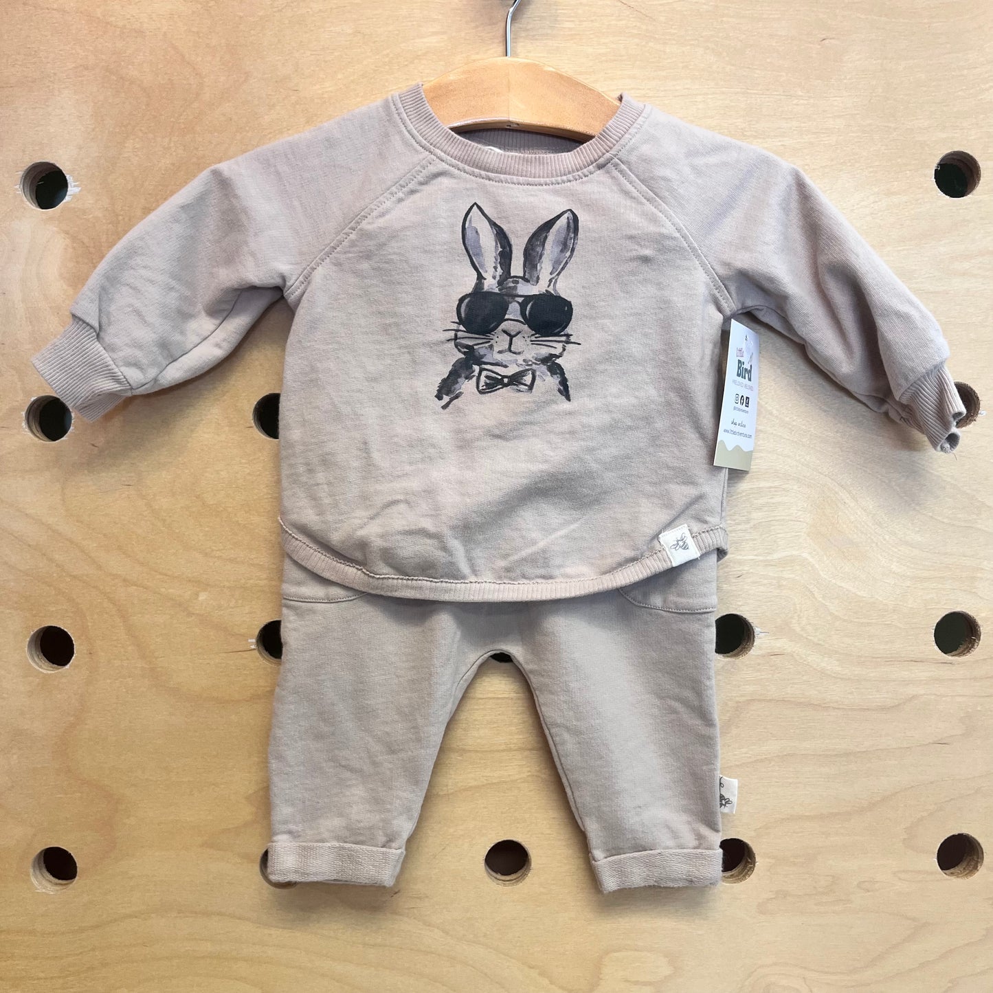 Beige Cool Bunny Outfit