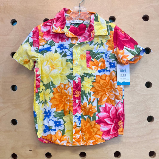 Colorful Aloha Button Up