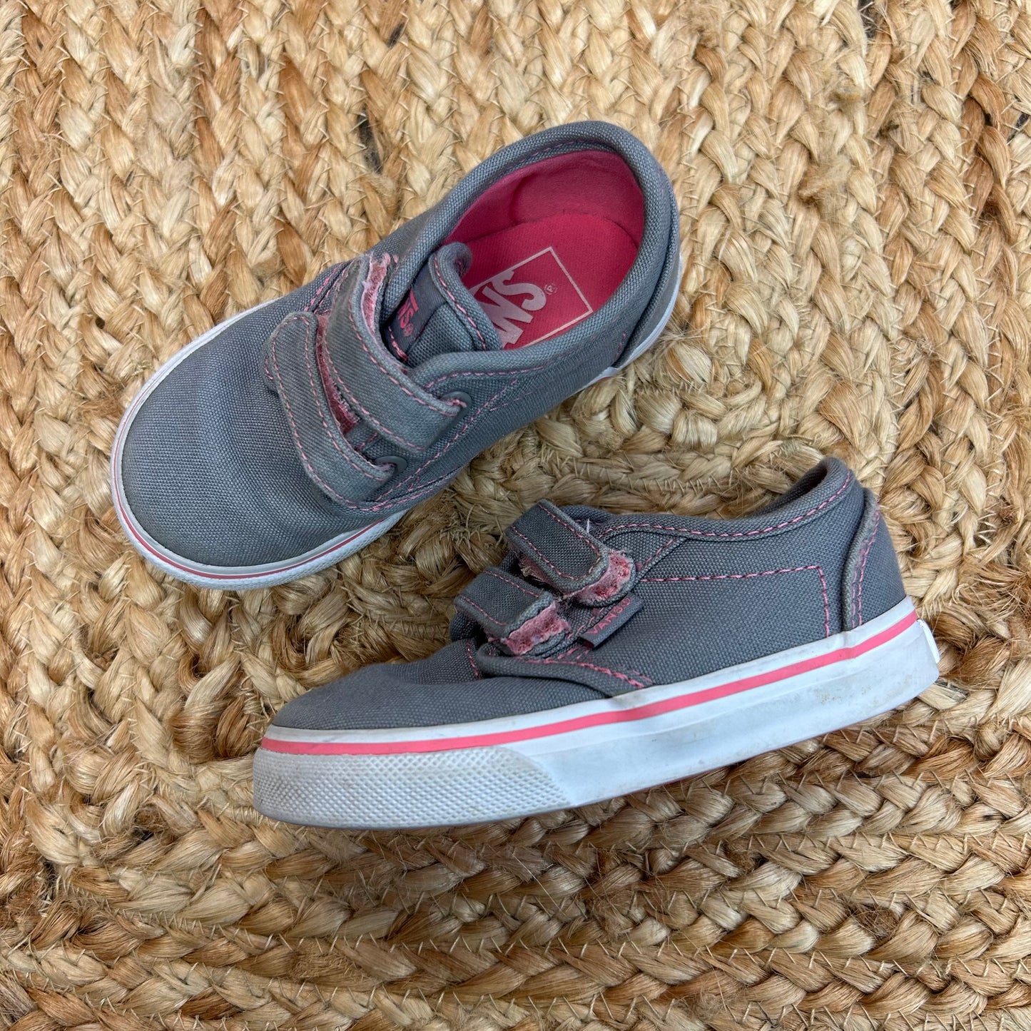 Grey Atwood Velcro Canvas Sneakers