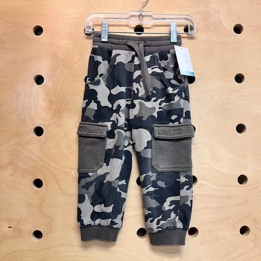 Camo Cargo Pocket Drawstring Joggers