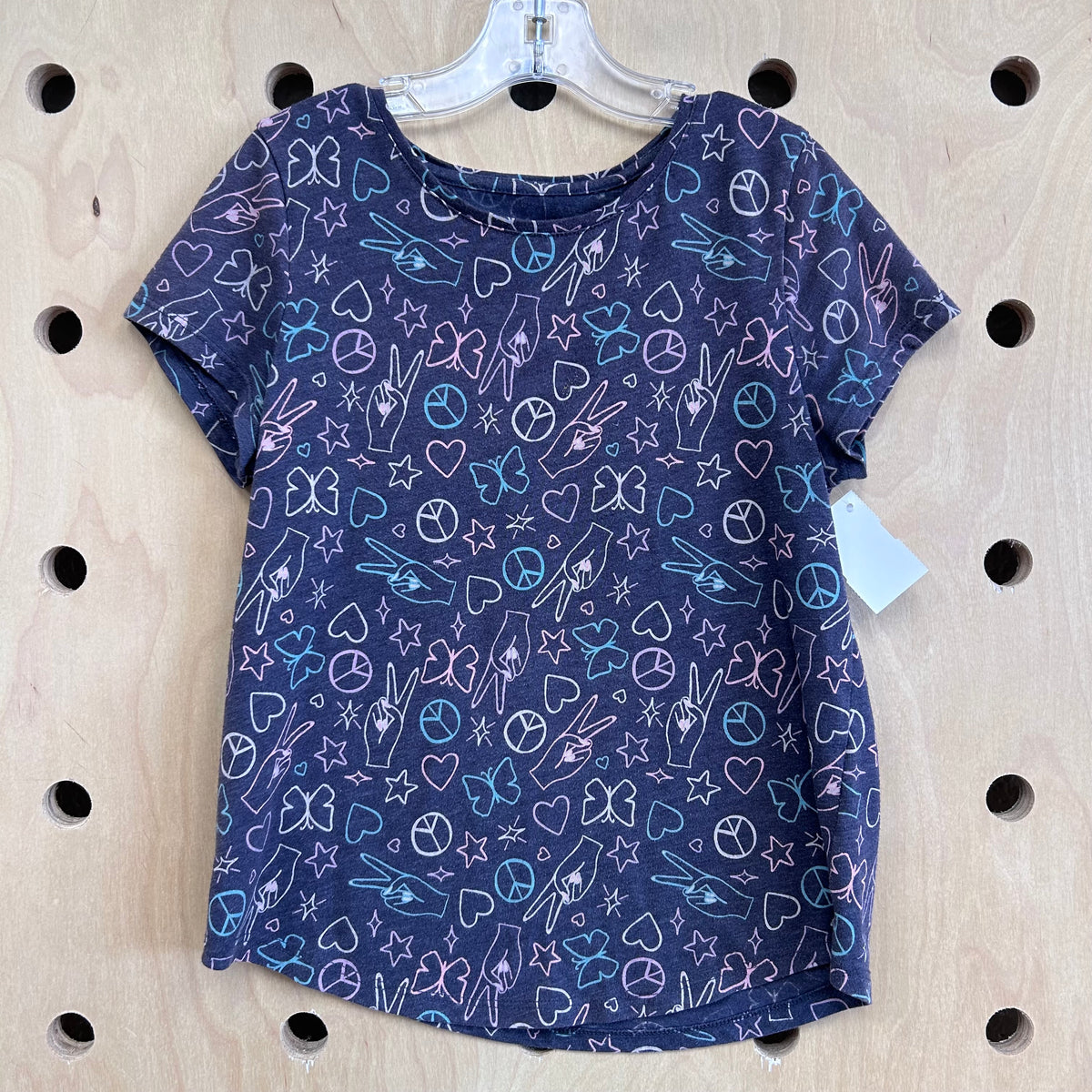 Blue Peace Signs Tee