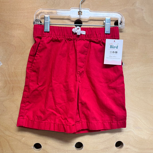 Red Drawstring Shorts