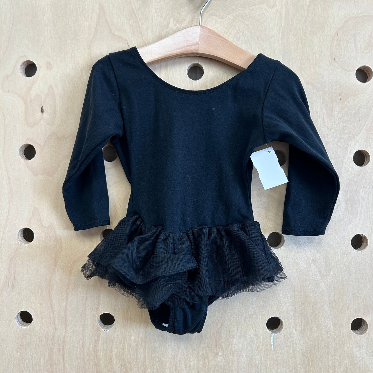 LS Black Tulle Leotard